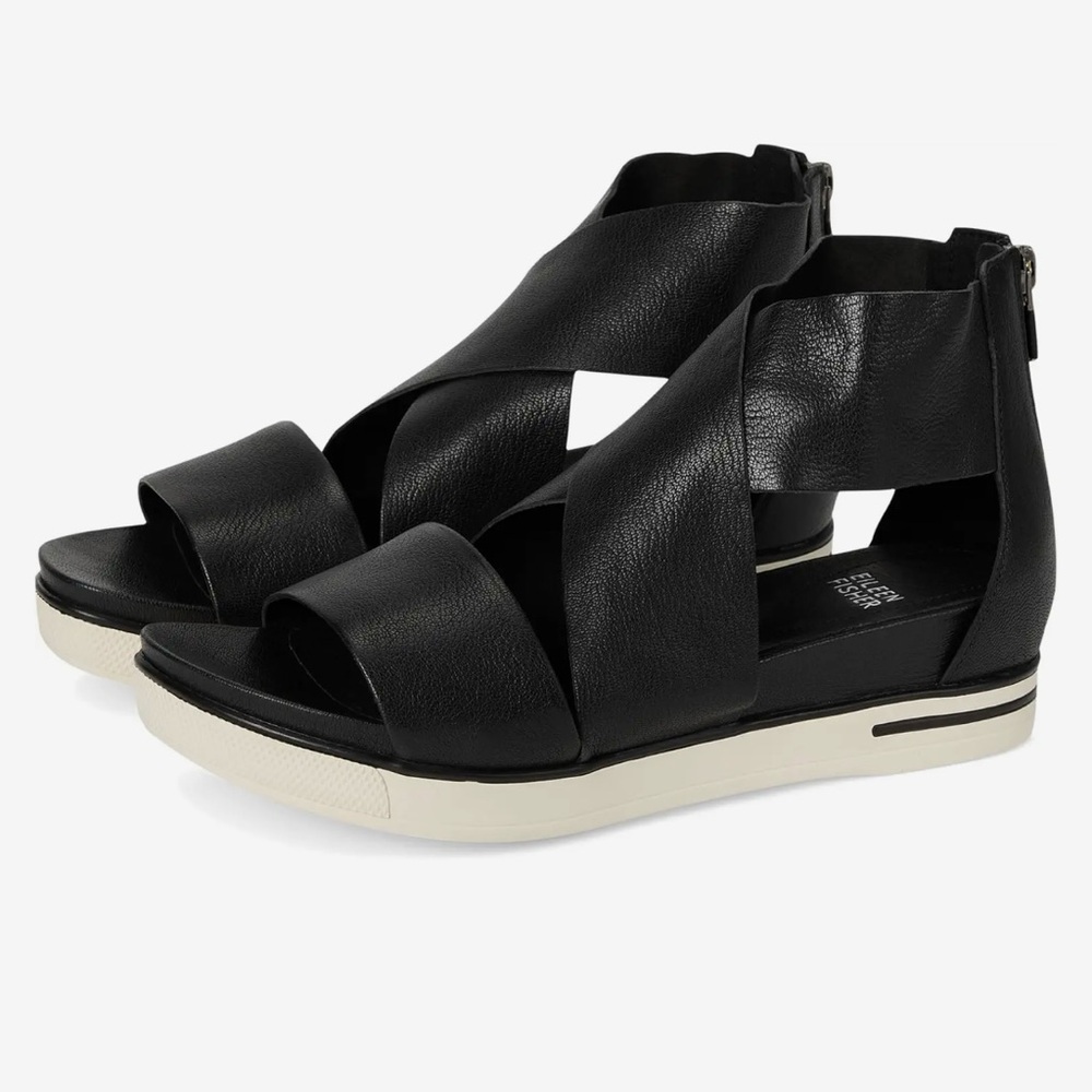 Eileen Fisher Black Sport Sandals